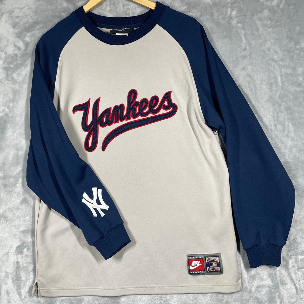 Nike New York Yankees Don Mattingly 23 Cooperstown Collection Shirt Mens M VTG